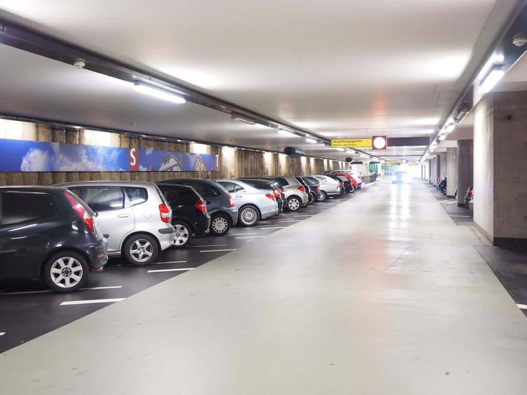 multi storey car park, parking, park level